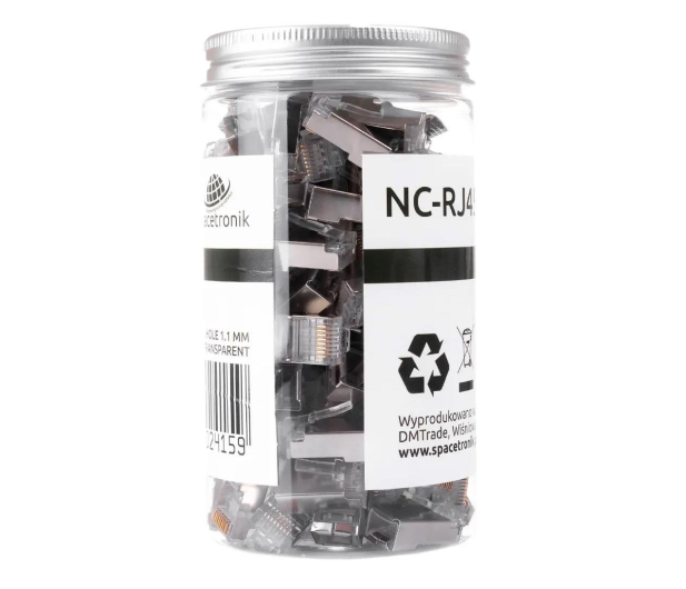 Spacetronik Wtyk sieciowy RJ45 CAT 6 FTP 100 szt NC-RJ456FT-11 - 1265974 - zdjęcie 3